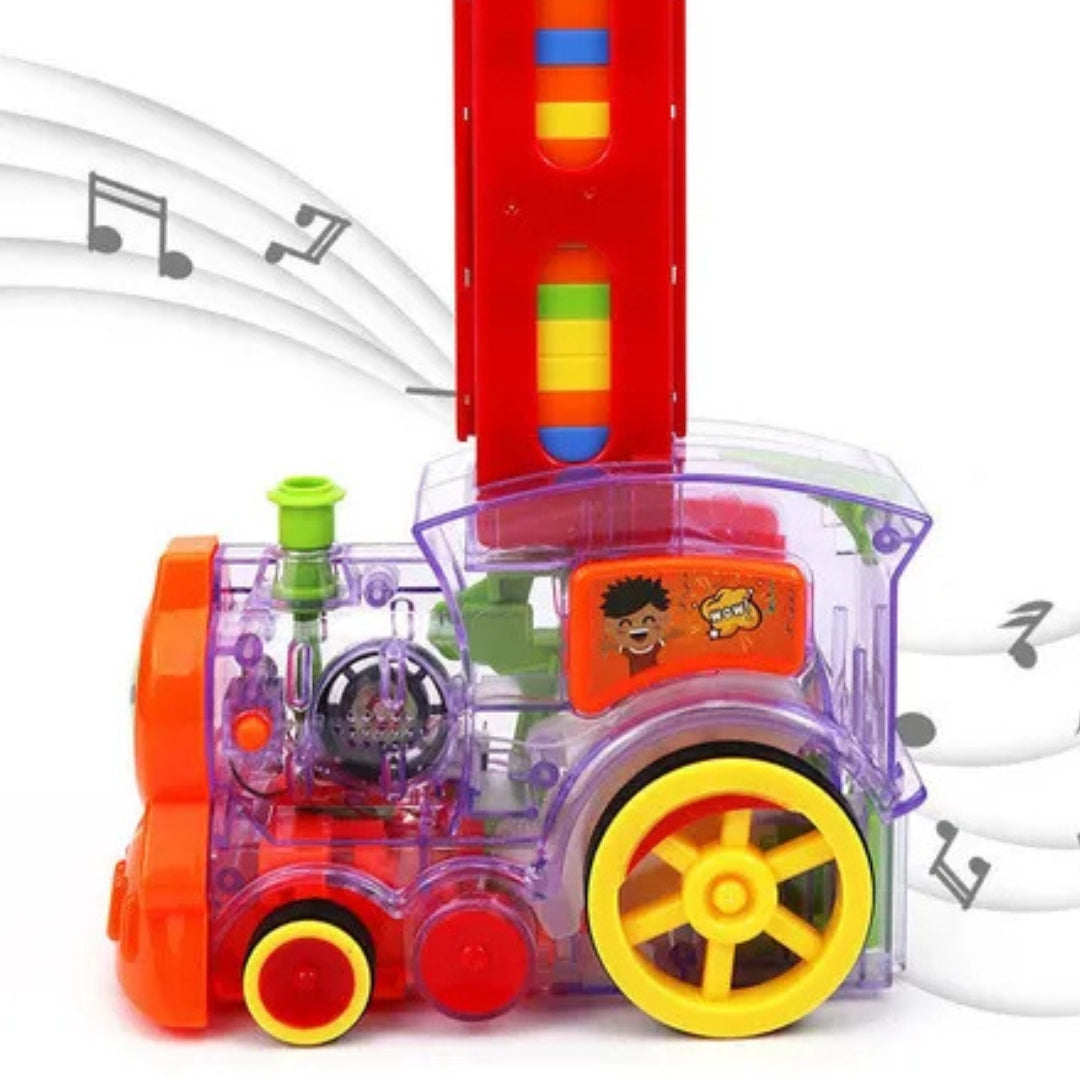 Tren fichas domino bloques