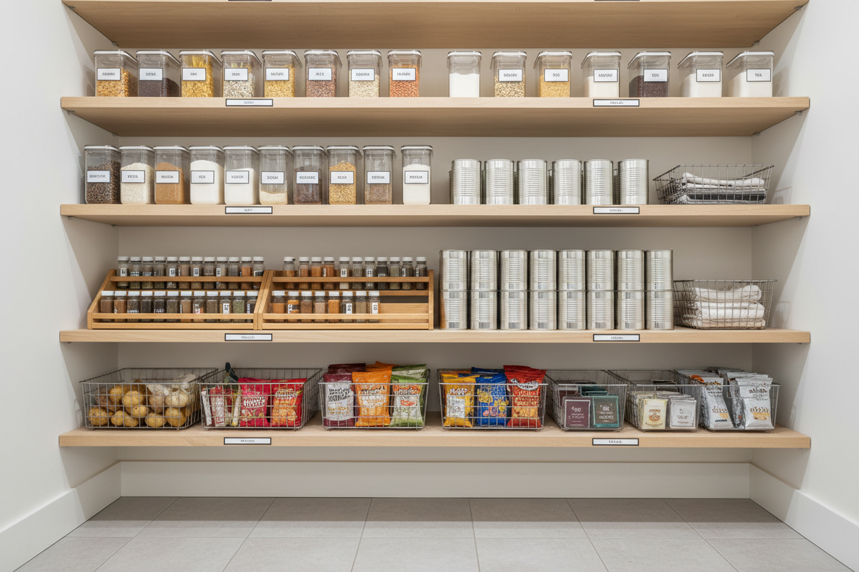 un video corte de una alacaena ordenada